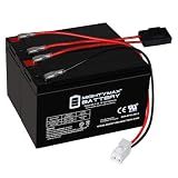 Mighty Max Battery Extended Range Drop in Replacement for 12v Razor Scooter Ride on Toy 9ah Battery kit and Harness