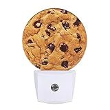 EKOBLA Cookie Plug-in Night Light, Chocolate Chip Cookie LED Nightlight for Kids, 0.5W Sleep Friendly for Stairway & Bedroom