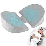 Pregnancy Pillows for Sleeping, Upgraded Memory Foam Maternity Pillow for Pregnant Women, Pregnancy Wedge Pillow with Cooling Removable, Washable Cover, Support for Belly(Light Grey)