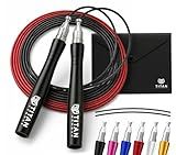 Titan Armour® Speed Rope - Professional Self-Locking & Adjustable, Adult Speed Jump Ropes for Fitness | 2 x Steel Ropes, Cable Protector & Travel Case | Jump Rope Crossfit, Boxing, Fitness MMA for Men & Women