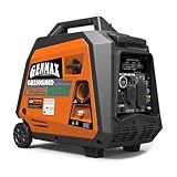 GENMAX Portable Inverter Generator, 3500W Super Quiet Gas or Propane Powered Engine with Parallel Capability, Remote/Electric Start, Ideal for Camping Travel Outdoor.EPA Compliant (GM3500iAED)
