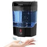 SVAVO Automatic Soap Dispenser Hand Soap Dispenser Wall Mount 600m/21 fl.oz, Touchless Electric Sensor Pump Battery Operated for Offices Home Kitchen Bathroom Hotel Restaurant Commercial
