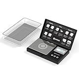 MAXUS Digital Pocket Gram Scale 500g x 0.01g High Precision with Tray, Weighs Small Food, Jewelry, Ounces, Grains, LCD Display, Tare Function