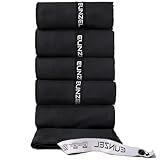 Eunzel Microfiber Workout Towel,Quick Dry Silver Ion Absorbent Sweat Gym Towel for Workout, Camping, Travel, Exercise& Fitness 31.5"x15.7", Set of 5 Black