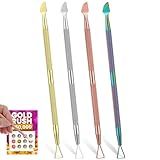 Tyqour 4PCS Lottery Ticket Scratcher Tool, Multi-Color Metal Scratch Off Tool, Durable Lotto Scratcher Tool for Tickets, Stickers, Labels, and Gift Cards, Portable and Ergonomic Design