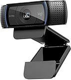 Logitech C920e / C920 HD Webcam, Full HD 1080p Video Calling and Recording, Dual Stereo Audio, Stream Gaming - Black
