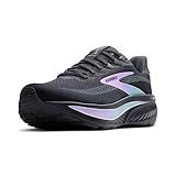 Brooks Women’s Ghost 17 Neutral Running Shoe - Grey/Clearwater/Purple - 10 Medium