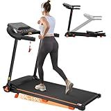 Merax Treadmill with 15% Incline, 3.0HP Folding Treadmills for Home, 7.5MPH Walking Pad with Handle Bar,300 LBS Capacity Fitness Exercise Equipment Treadmills with Bluetooth and Heart Rate Sensors