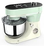 Bonnor Stand Mixer 6QT Kitchen Mixer with LED Touchscreen, 11-Speed Tilt-Head Mixer with Timer, 4 Preset Menus, Stainless Steel Bowl, Dough Hook, Whisk, Beater