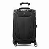 Travelpro Maxlite 5 Softside Expandable Luggage with 4 Spinner Wheels, Lightweight Suitcase, Men and Women, Black, Carry-on 21-Inch
