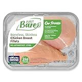 Just Bare® Natural Fresh Chicken Breast Fillets | No Antibiotics Ever | Boneless | Skinless | 1.125 LB