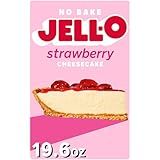 JELL-O Strawberry No Bake Cheesecake Dessert Kit (19.6 oz Box)