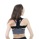 HLOES Posture Corrector for Women and Men,Adjustable Upper Back Brace, Breathable Back Support straightener, Providing Pain Relief from Lumbar, Neck, Shoulder, and Clavicle, Back.