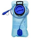 Mdvora 1.5L/2L/2.5L/3L Hydration Bladder, Large Opening Water Storage Bladder Bag, for Cycling Hiking Camping(2L,1 Pack)