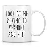 Retreez Funny Mug for Moving to Vermont - Moving to Vermont Gift - 11 Oz Ceramic Coffee Cup for Relocating to Vermont - Humorous Farewell Gift For Birthday, Moving Away, Graduation For Men And Women