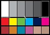DGK Color Tools DKK 5" x 7" Set of 2 White Balance and Color Calibration Charts with 12% and 18% Gray - Includes Frame Stand and User Guide