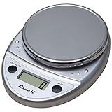 Escali Primo Digital Food Scale Multi-Functional Kitchen Scale and Baking Scale for Precise Weight Measuring and Portion Control, 8.5 x 6 x 1.5 inches, Chrome
