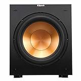 Klipsch R-12SW Powerful Deep Bass Front Firing 12" Copper-Spun Driver 400W Digital Power Subwoofer 14" X 18.5" X 16"