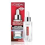 L'Oreal Paris Revitalift 1.5% Pure Hyaluronic Acid Serum for Face, Anti Aging Serum to Hydrate Skin & Reduce Wrinkles, Fragrance Free Skin Care for All Skin Types, 1 Oz