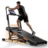 LONTEK Walking Pad Treadmill with 40% Incline & Elevated Dual Handle Bar