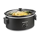 Hamilton Beach 6 Quart Slow Cooker With Space-Saving Folding Handles