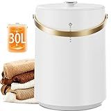 Uthfy Luxury Towel Warmer Bucket for Bathroom & Spa - Fits 2 Large 40"x70" Bath Towels, Robes, Blankets, PJ's, Built-in Fragrance Holder, Smart Timer, Fast Heating, Ideal Warm Gift for Home & Holidays