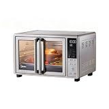 Midea Flexify Slim 8-in-1 French Door Toaster Oven Air Fryer Combo, Compact Countertop Oven with Infrared SpeedHeat, 25 Quart Capacity, Stainless Steel