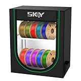 3D Printer Filament Storage Box, 2-Tier Storage Shelves for 3D Printing Business, Studio, Office Workshop -10 Rolls