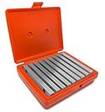 WEN 10349 18-Piece Precision-Ground 1/4-Inch Parallel Sets with Case, Chrome