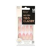 MOOD: TOO CLASSY Press On Nails - Proposal | Trendy Medium Almond Shape | Salon Acrylic Finish, Kit Includes 30 Nail Tips, Mini Glue, Adhesive Tabs, Nail File, Cuticle Stick, Prep Pad