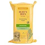 Burt's Bees for Pets Deodorizing Dog Wipes with Witch Hazel, Lemongrass and Sage Fragrance, 98% Natural Origin Formulas, Dog Wipes Cleaning and Deodorizing, 100ct