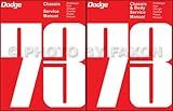 1973 DODGE CAR REPAIR SHOP & SERVICE MANUAL & BODY MANUAL SET INCLUDES: Challenger, Charger, Rallye, SE, Coronet, Dart Sport, Swinger, Custom, Polara, Monaco, Crestwood, and wagons.