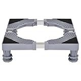 EUHOMY Universal Base Mini Fridge Stand Adjustable Furniture Stand with 4 Power Feet,Washing Machine Stand Base Laundry Pedestal with Horizontally Adjustable Base for Dryers,Washers&Refrigerators