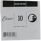 Elixir® Strings Anti-Rust Plated Plain Steel Single String (.010)