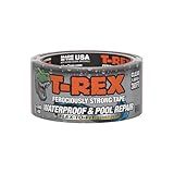 T-Rex Waterproof and Pool Repair Tape - Patch Pool Liner No Kit Needed, Permanent, Works Underwater, Sticks to Wet Surfaces - Clear, 1.88" x 30 ft. (Pack of 1)