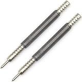 WHLLING 2-Piece Spring Loaded Center Punch Hammerless Single Ended Centering Center Punch, 3500 PSI Striking Force Hit Punch Tool for Metal Wood