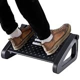 CasaZenith Foot Rest, Six Heights Adjustable Foot Rest for Under Desk at Work, Ergonomic Foots Stool for Under Office Desks, Under Desk Footrest with Foot Massage Roller, Chair Footrest for Leg Rests