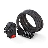 Segway Ninebot 5-Digit Combination Cable Lock for Bikes and Scooters, Black, Large