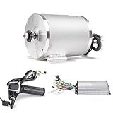 Electric Brushless DC Motor Complete Kit, 48V 2000W 4300RPM High Speed Motor, with 33A 15 Mosfet Controller, Power Display LCD Throttle, Electric Scooter Motorcycle Mid Drive Motor, DIY Par