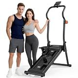 YCCHENG Magnetic Stair Stepper with 16-Level Adjustable Resistance,Stair Vertical Climber with Led Screen for Home Gym, Foldable Stairmaster Machine with 350LBS Capacity