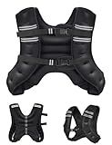 Henkelion Weighted Vest Weight Vest for Men Women Kids Weights Included, Body Weight Vests Adjustable for Running, Training Workout, Jogging, Walking - Black - 20 Lbs