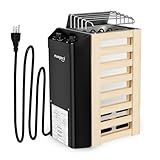 Mangoct 2KW 110V Sauna Heater with Plug, Electric Sauna Heater, 3h Timer for Small Sauna Rooms (100 Cu.Ft.), Fast Heating, No Wiring Needed