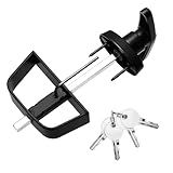 Shed Door Latch, Safe and Durable, Premium Shed Locks with 4 Keys, Widely Use, T-Handle Lock Kit for Storage Barn, Chicken Coops, Camper, Easy to Install, 4½" and 5½" Stem