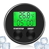 2-in-1 Ice Bath Thermometer with Timer, Cold Plunge Thermometer for Ice Bath Floating, -4℉~158℉， IPX7 Waterproof
