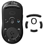 yiodelu Smooth Gliding Mouse Skates for Logitech G Pro Wireless Gaming Mice Feet Replacement(PTFE,Black) Rounded Edges Ultra-Smooth and Durable Mice Slider for G Pro Wireless