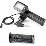 YUXIVCNE Upgrade 48V Ebike Speedometer Throttle with M Key Replacement for Tuttio Soleil 01 for soleil01 Electric Dirt Bike Integrated Display Throttle （ Tip:No 'M,' no Buy ）