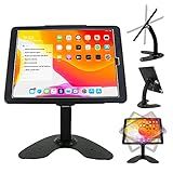 CarrieCathy Desktop Wall Mount Anti-Theft Security Kiosk POS Stand Holder Enclosure for 2022 2021 2020 2018 iPad Pro 12.9", Flip & 360° Swivel Design