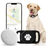 Smart Pet Tracker for Collar - Dog Trackers Pet Location Tracker with Holder, No Monthly Fee, Anti-Lost Tracking Device for Pets, Luggage, Bag Straps, Compatible with Google Android Only