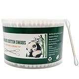 Thick Cotton Swabs,XL Size Natural Bamboo Cotton Buds,Precision & Round Tip 252pcs