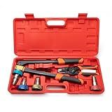 IWISS PEX-A Expansion Tool Kit with 3/8’’, 1/2’’ 3/4’’ & 1’’ Auto Rotation Expander Heads, Tubing Cutter, Ring Removal Tool for Uponor Wirsbo ProPEX, PowerPEX Fittings